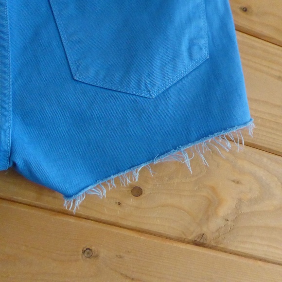 J Brand Cut Off Denim Jeans Shorts Blue Bonnet 27 - Picture 6 of 8